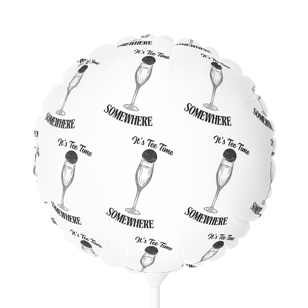 It's Tee Time Some Where! Champagne  Pattern Balloon