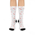 It's Tee time somewhere! Martini Girl - Martini Glass Pattern Cushioned Crew Socks | Cocktail Repeat Design
