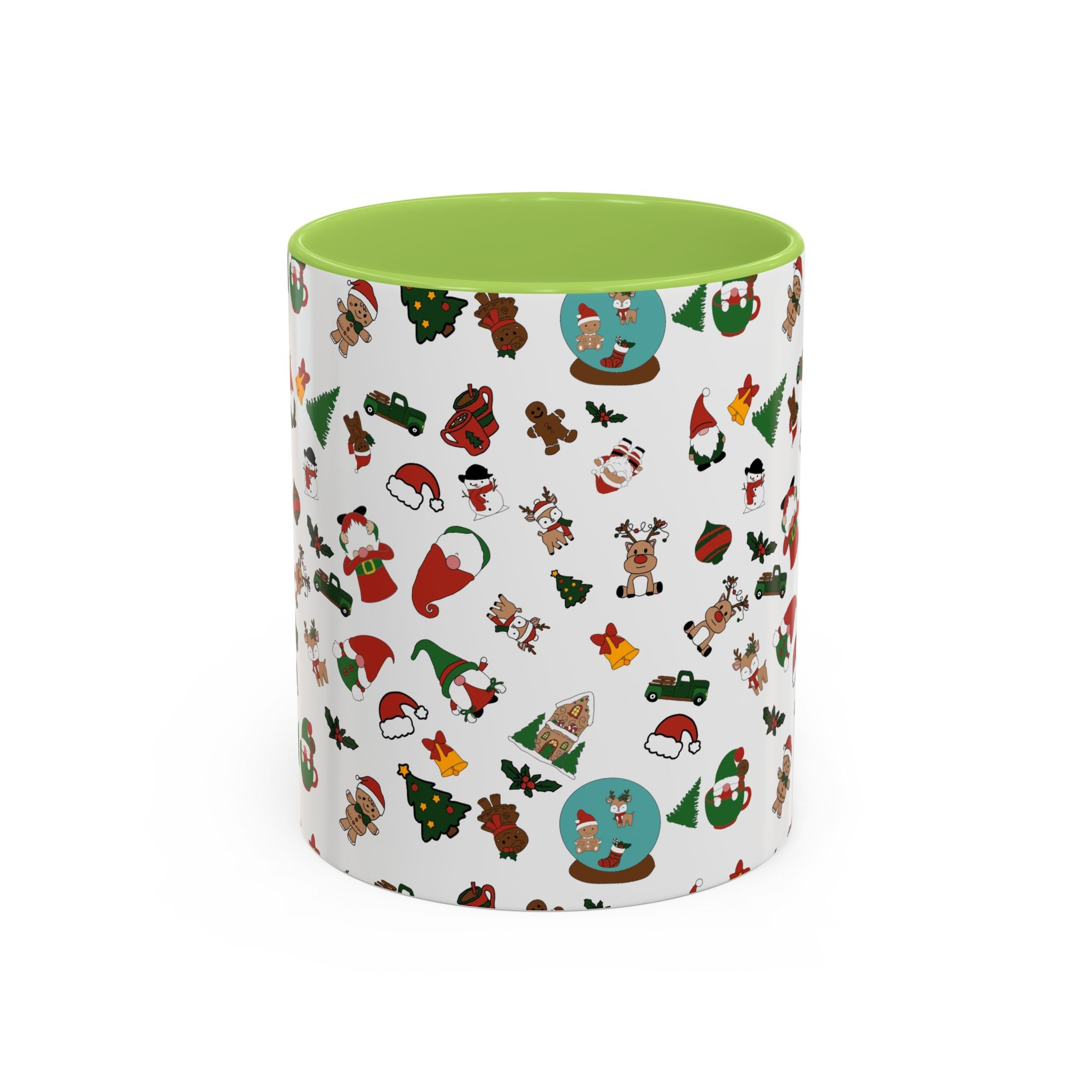 Christmas Icons Pattern Mug | Accent Coffee Mug 11oz 15oz
