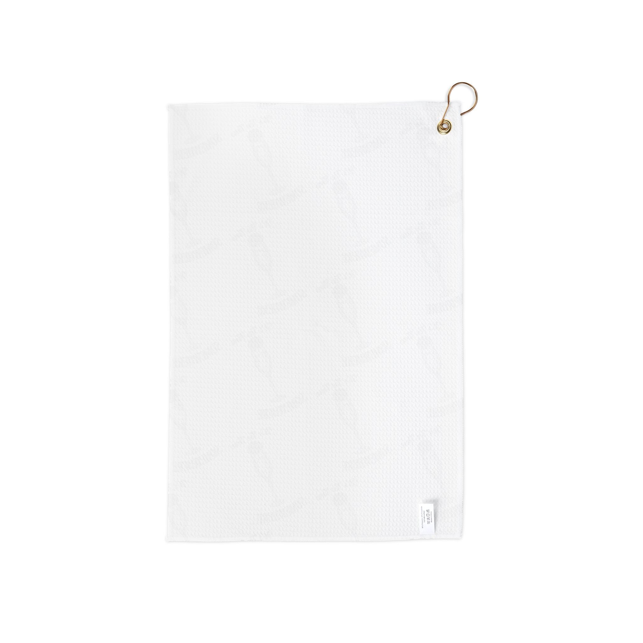 It's Tee Time Some Where! Champagne Pattern Golf Towel | Cocktail Print Golf Towel with Grommet