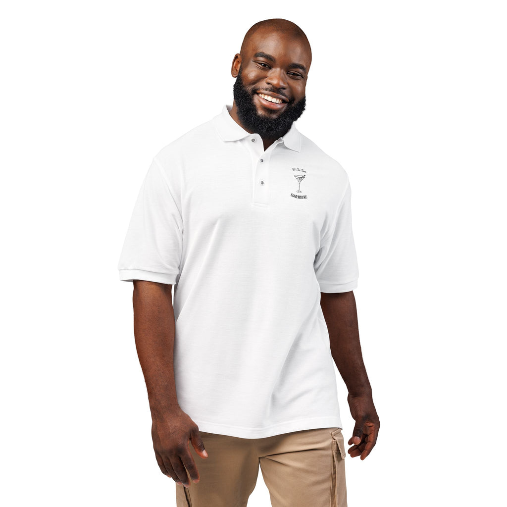It's Tee Time Some where - Unisex Polo Shirt (Embroidery)