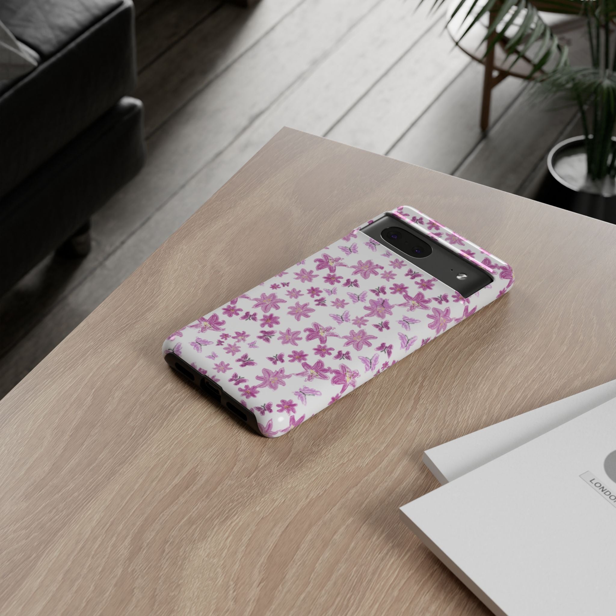 Pink Floral Pattern phone case | Tough Case