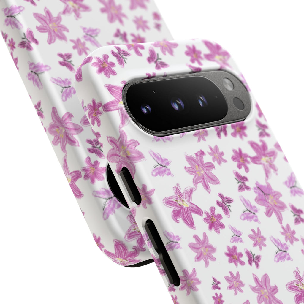 Pink Floral Pattern phone case | Tough Case