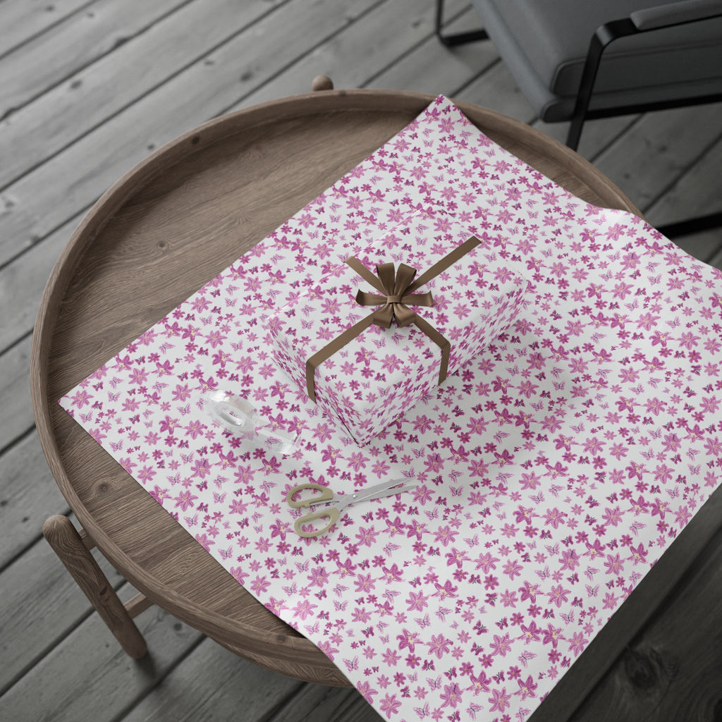Flowers and Butterfly Wrapping Papers