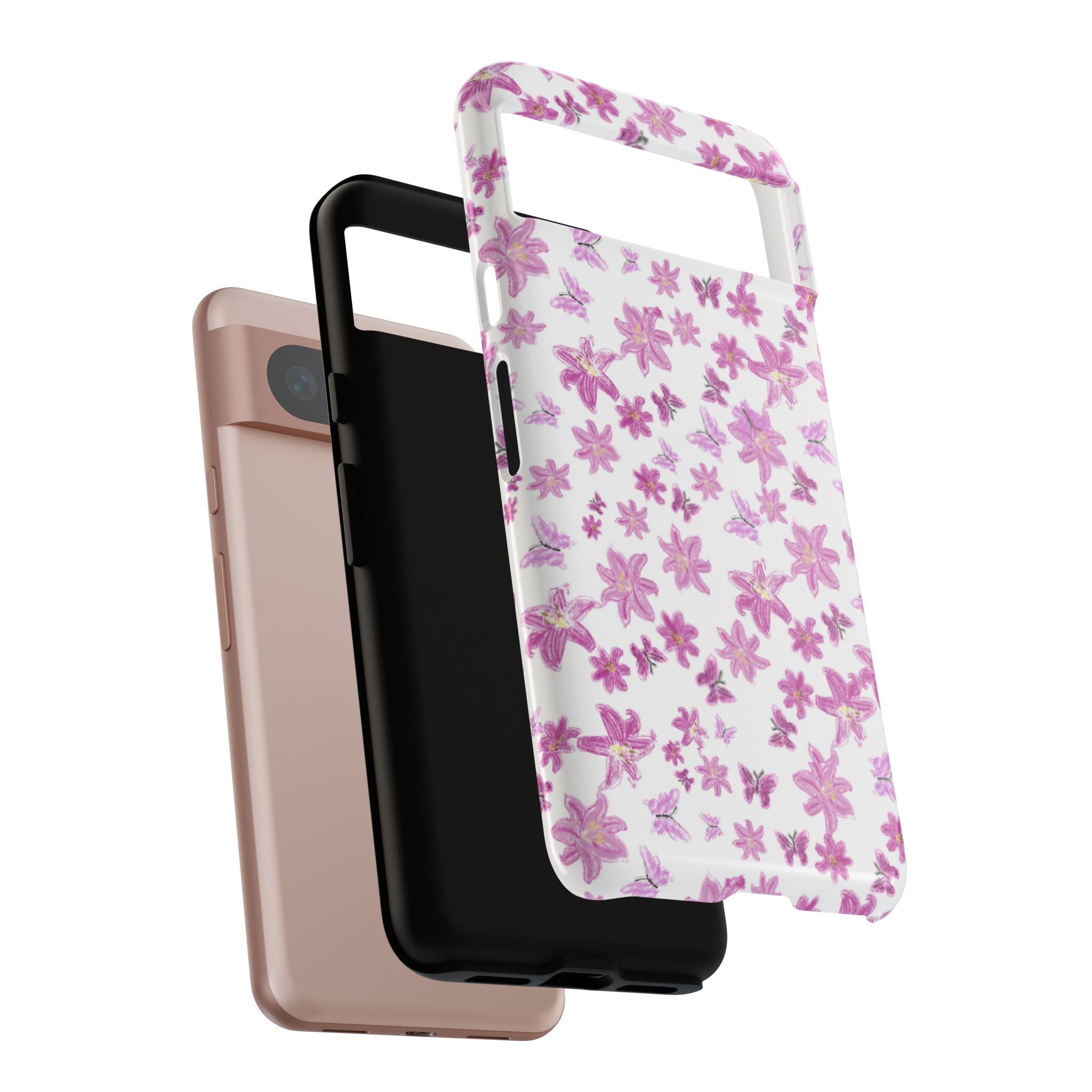 Pink Floral Pattern phone case | Tough Case