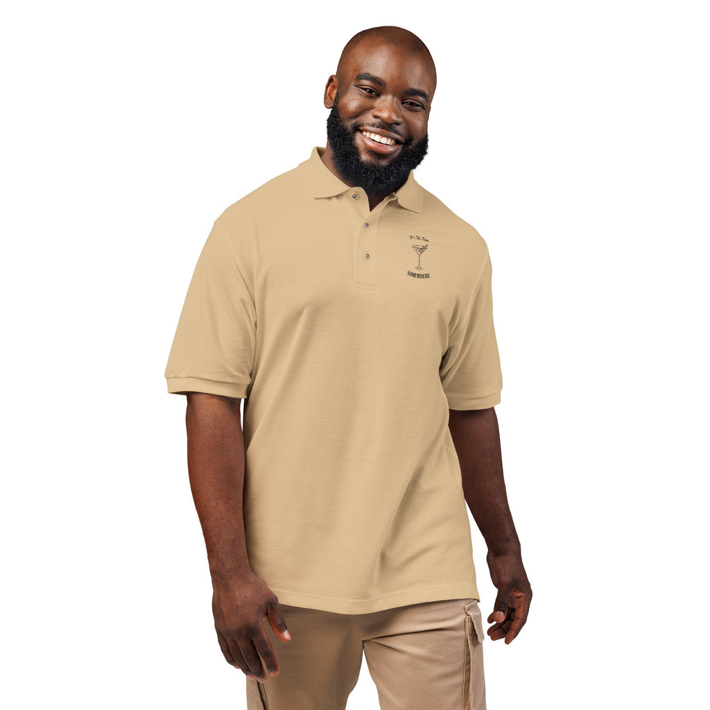 It's Tee Time Some where - Unisex Polo Shirt (Embroidery)