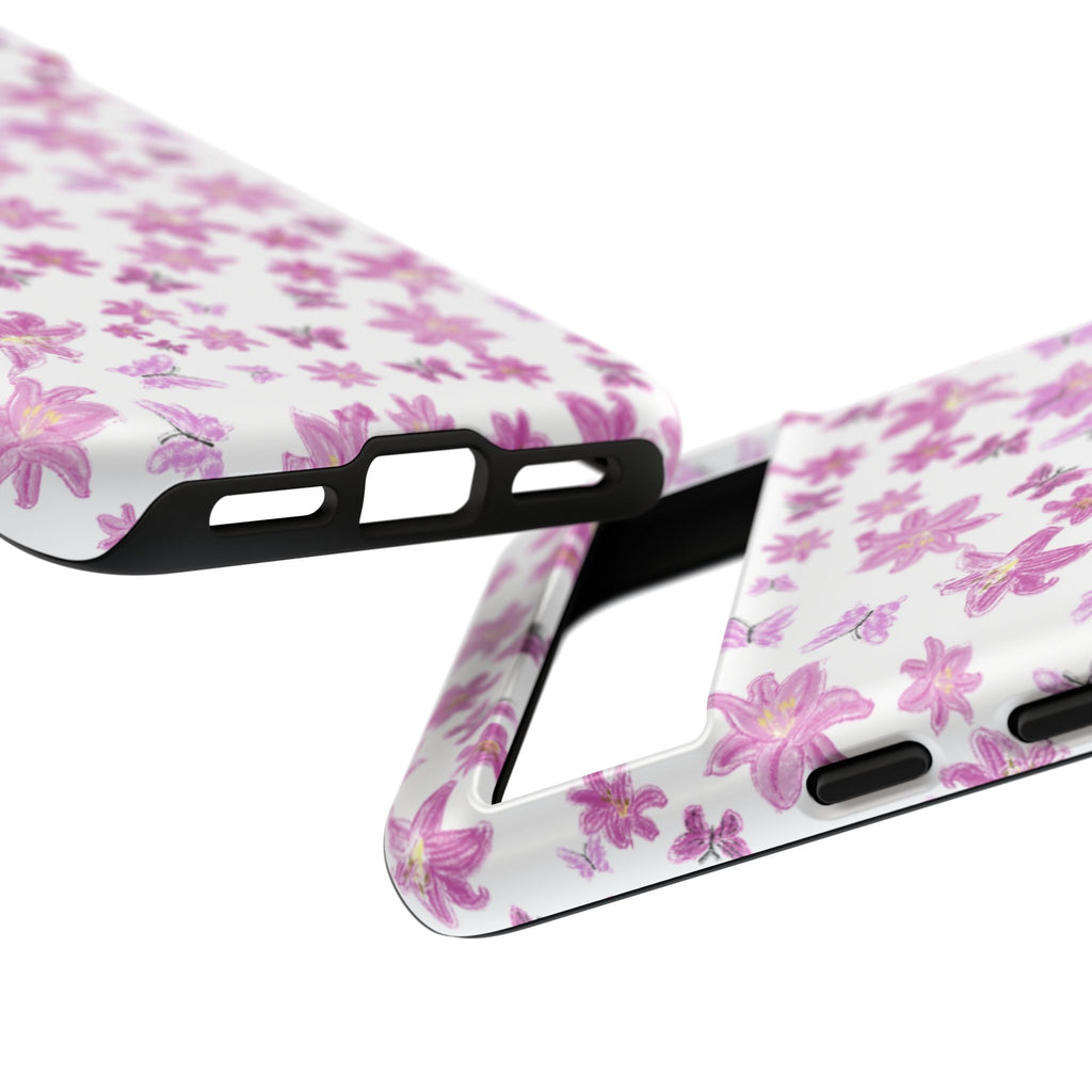 Pink Floral Pattern phone case | Tough Case