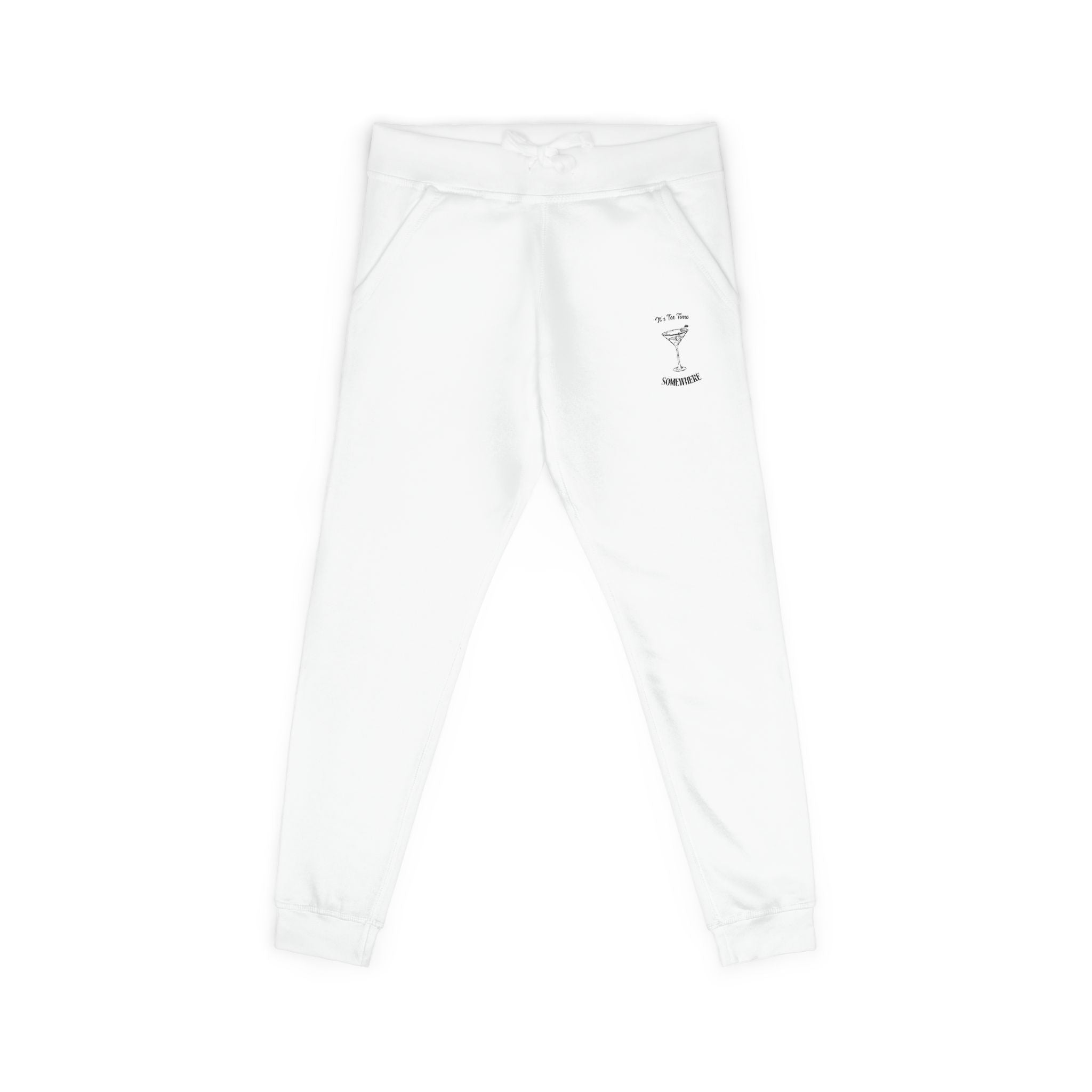 It's Tee Time Some Where - Embroidery Sweatpants | Minimal Tropical Joggers