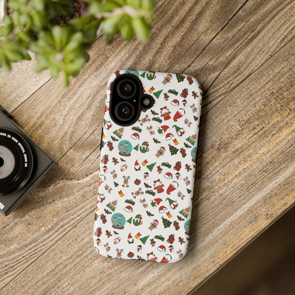Mini Christmas Icons phone case | Tough Cases