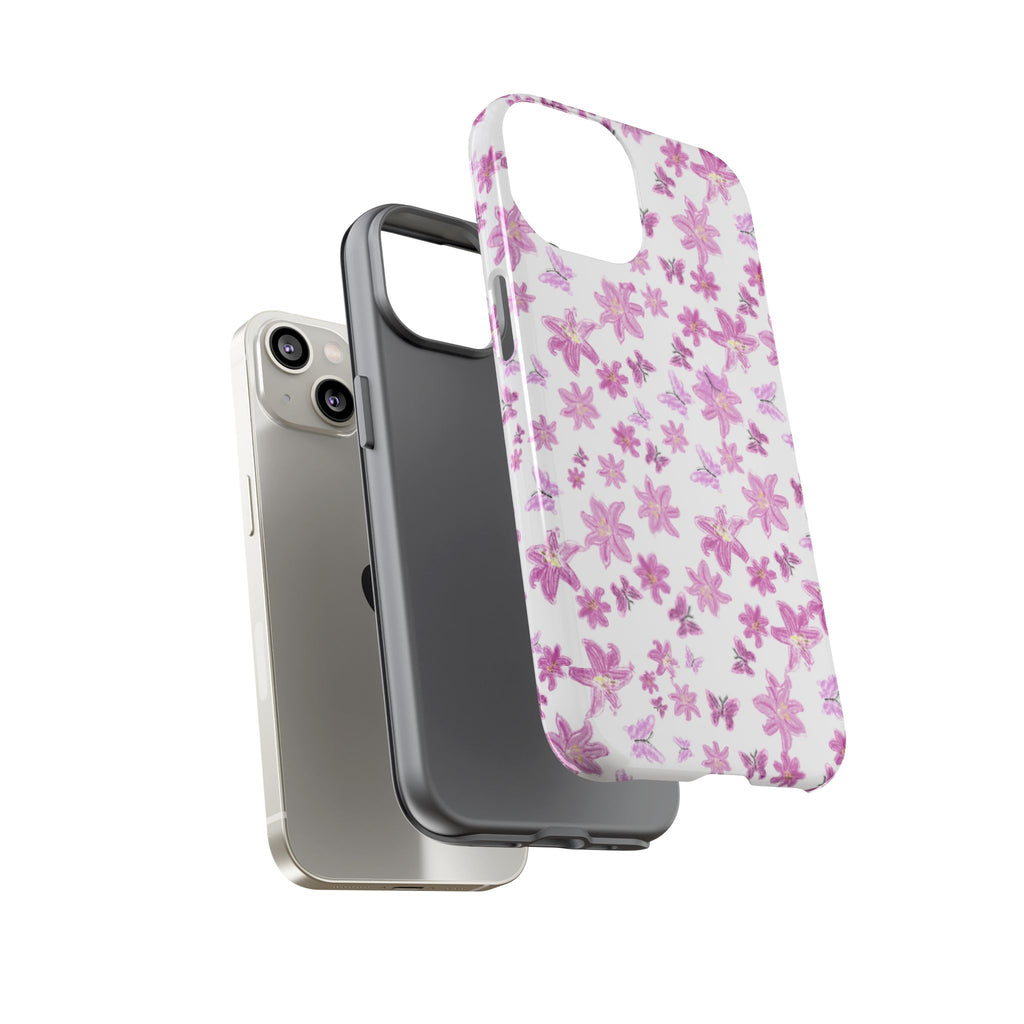 Pink Floral Pattern phone case | Tough Case