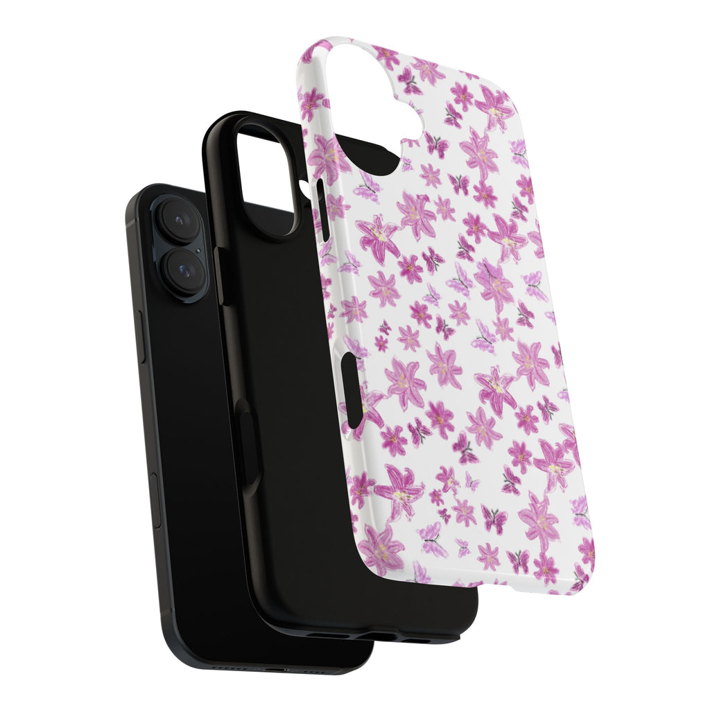 Pink Floral Pattern phone case | Tough Case