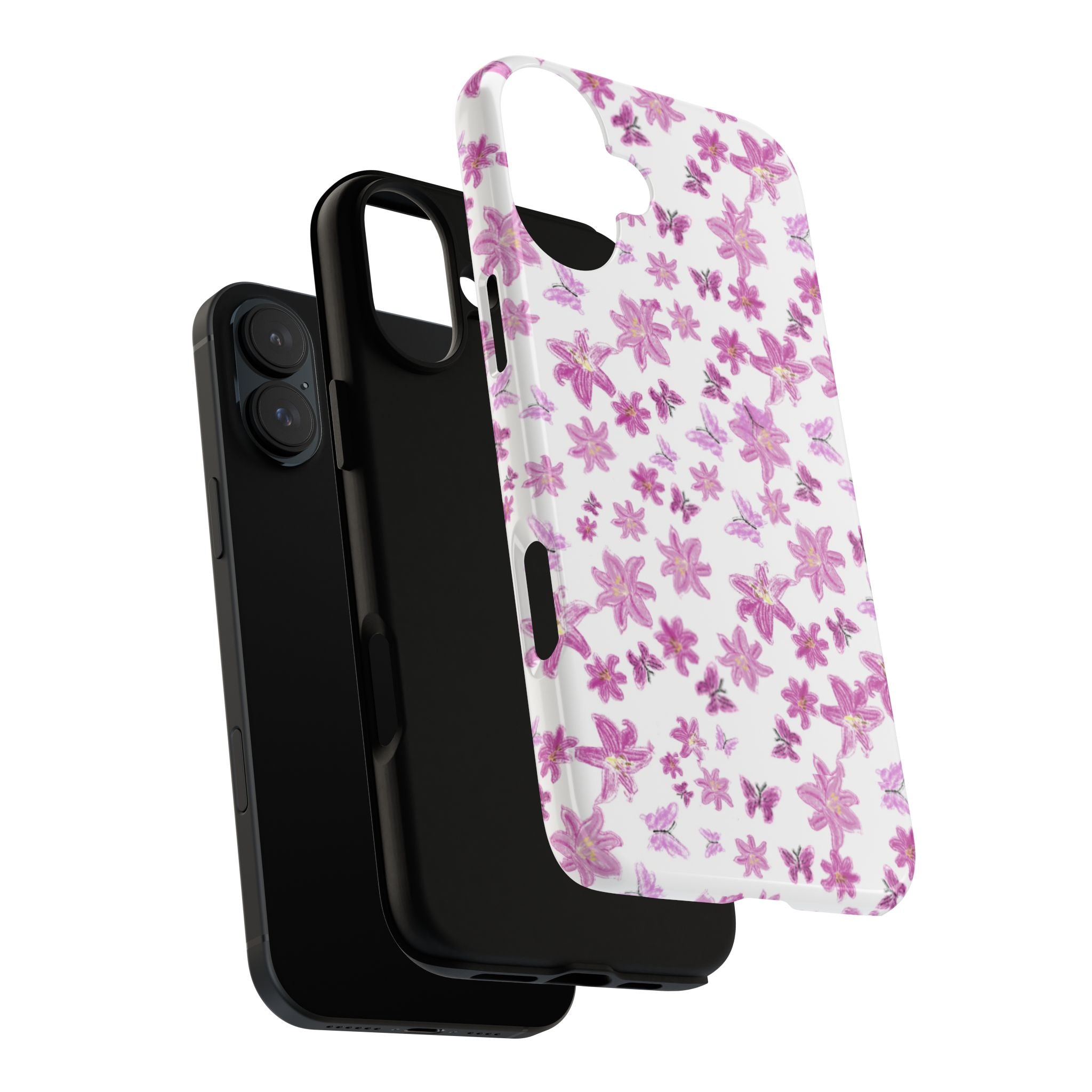 Pink Floral Pattern phone case | Tough Case