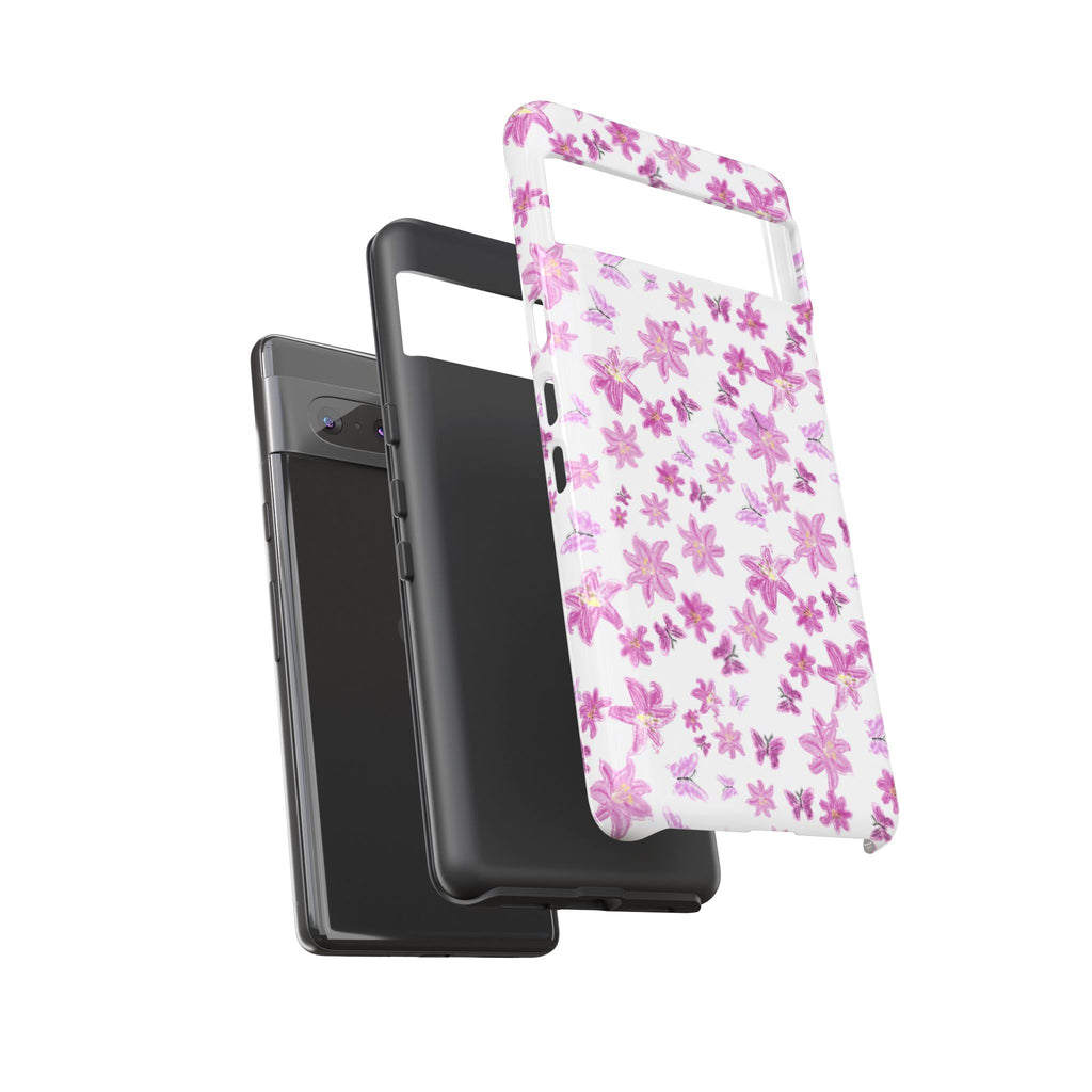 Pink Floral Pattern phone case | Tough Case