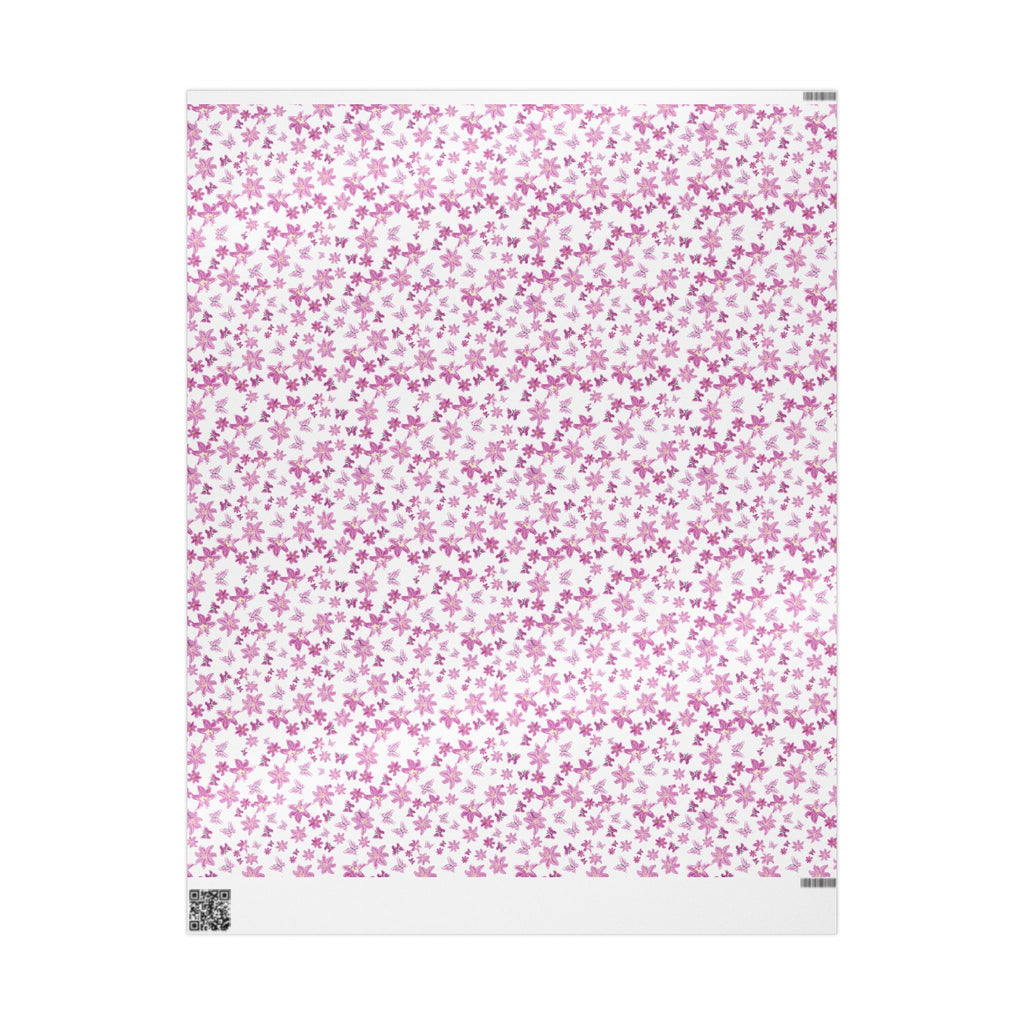 Flowers and Butterfly Wrapping Papers