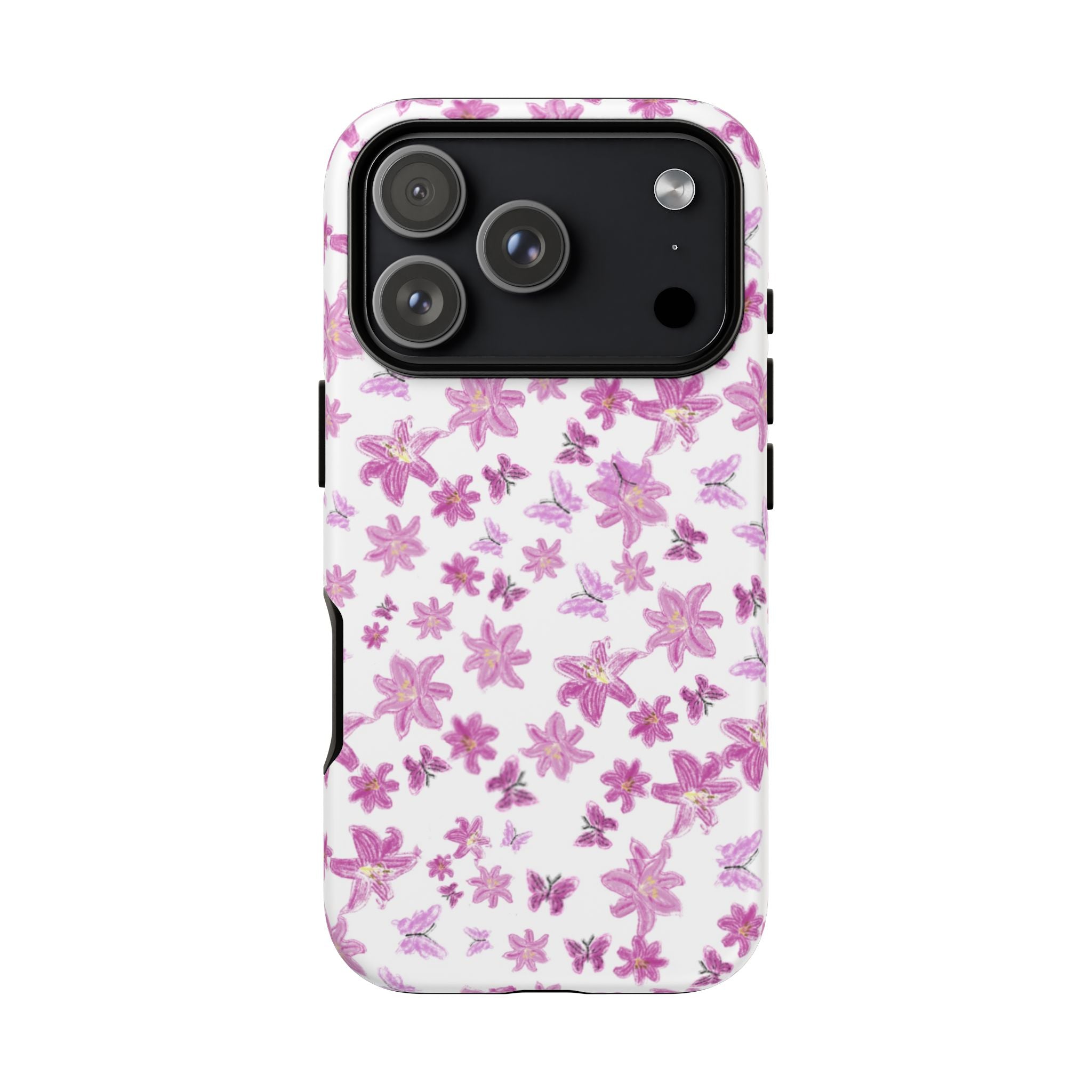 Pink Floral Pattern phone case | Tough Case