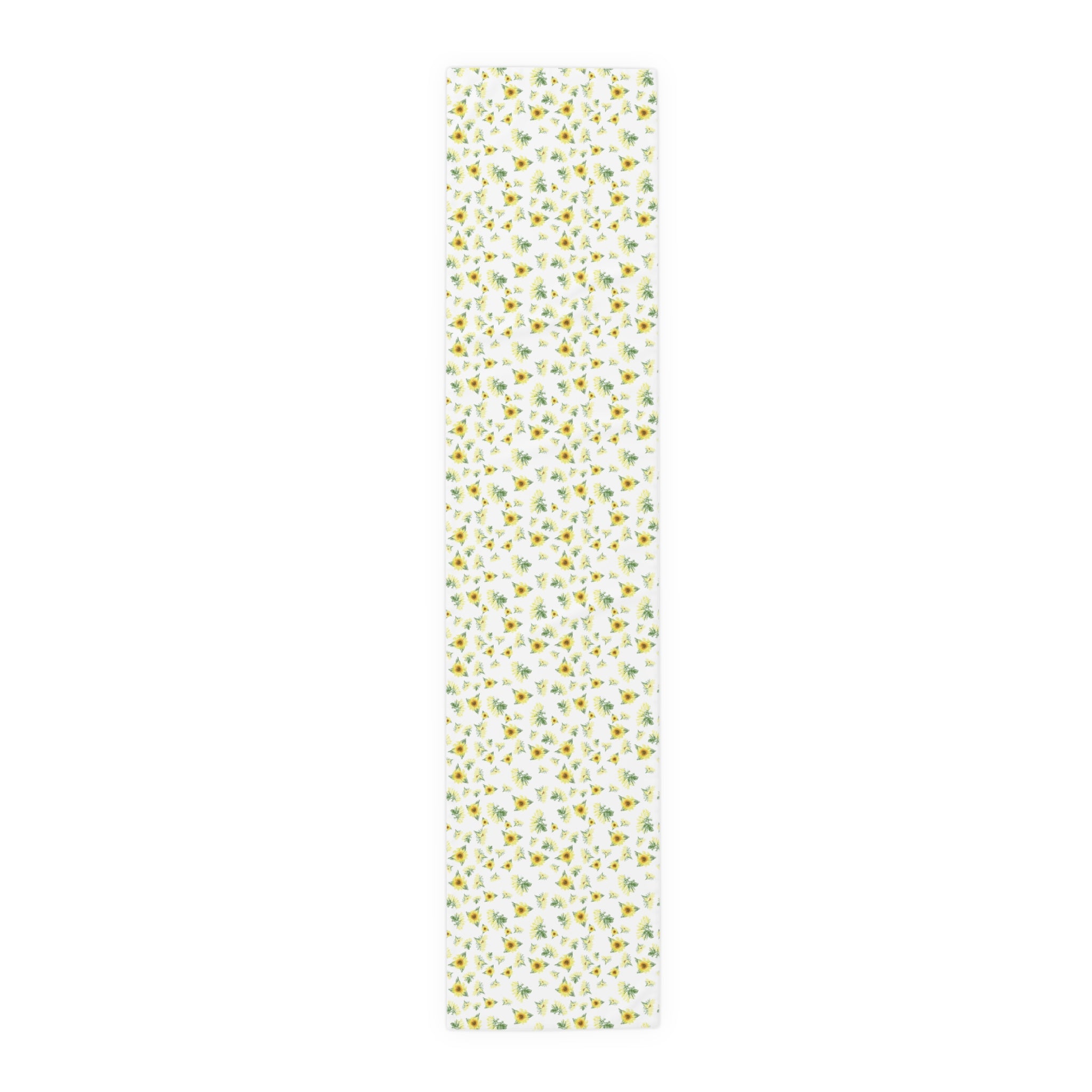 Yellow Sunflower Pattern Table Runner | Floral Table Runner