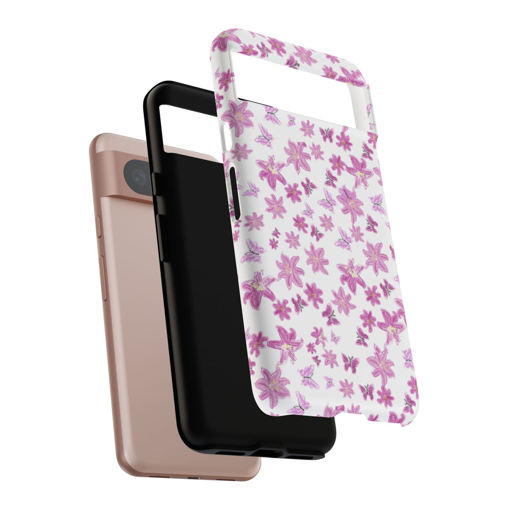 Pink Floral Pattern phone case | Tough Case