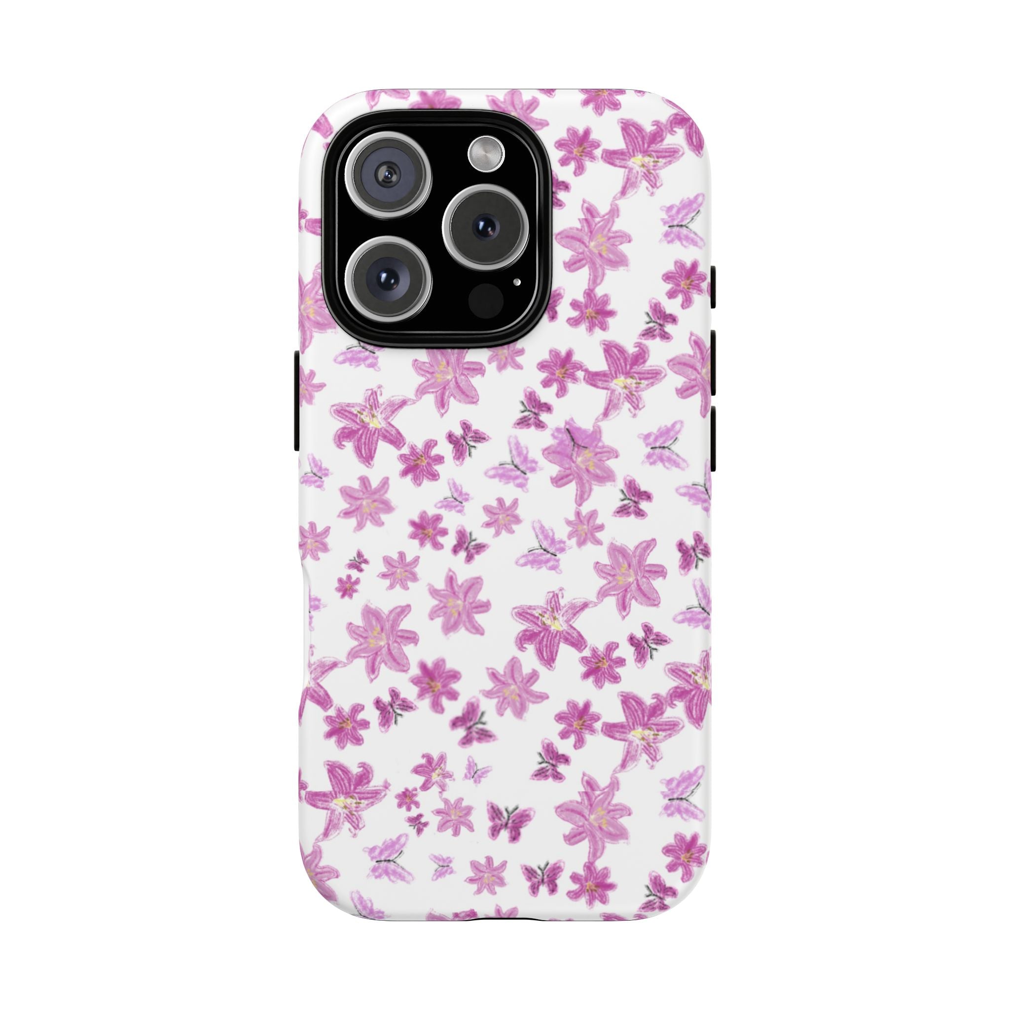 Pink Floral Pattern phone case | Tough Case