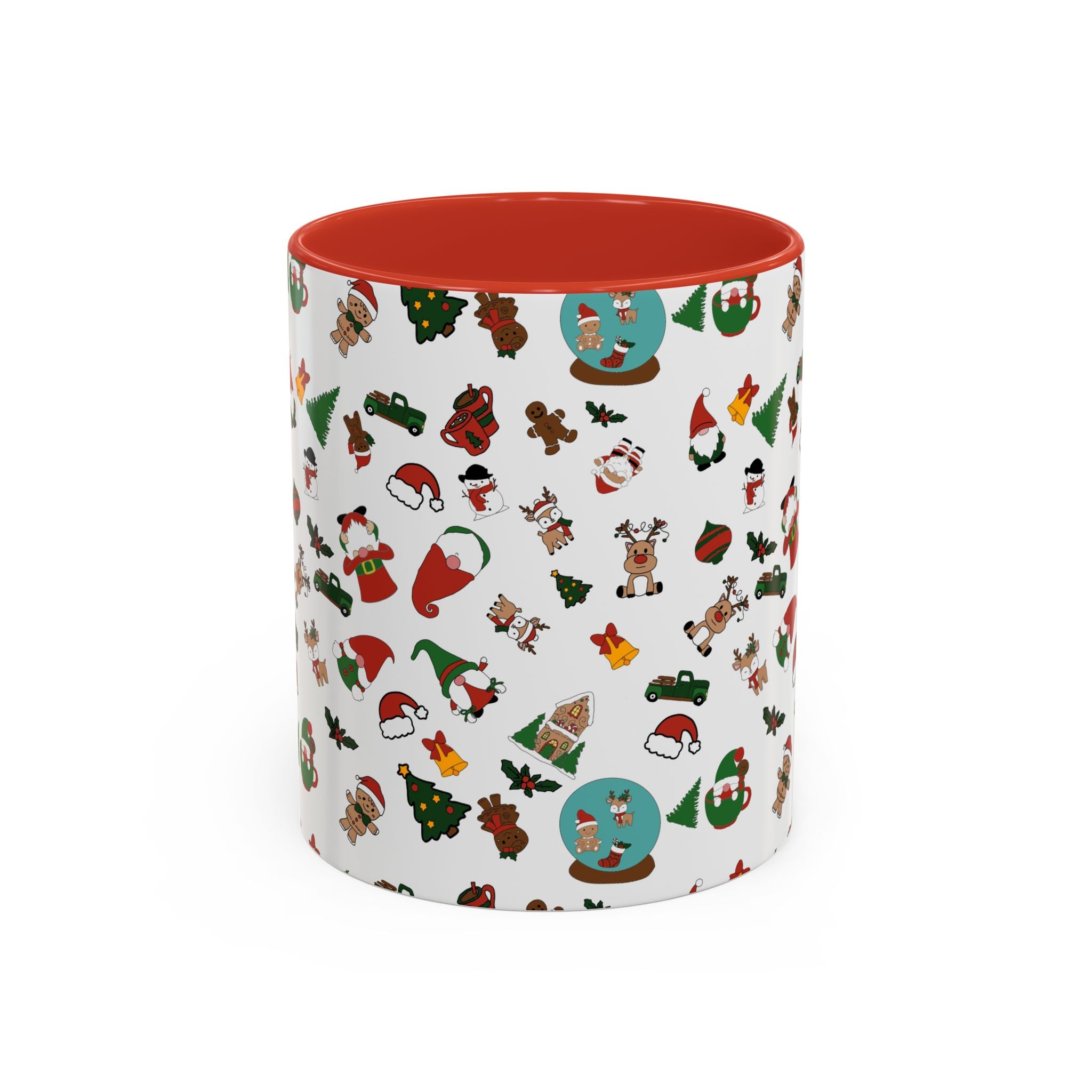 Christmas Icons Pattern Mug | Accent Coffee Mug 11oz 15oz