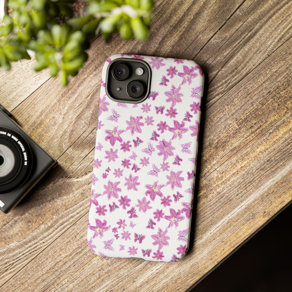 Pink Floral Pattern phone case | Tough Case