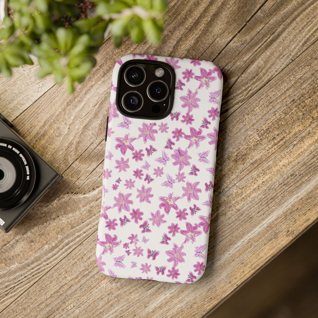 Pink Floral Pattern phone case | Tough Case