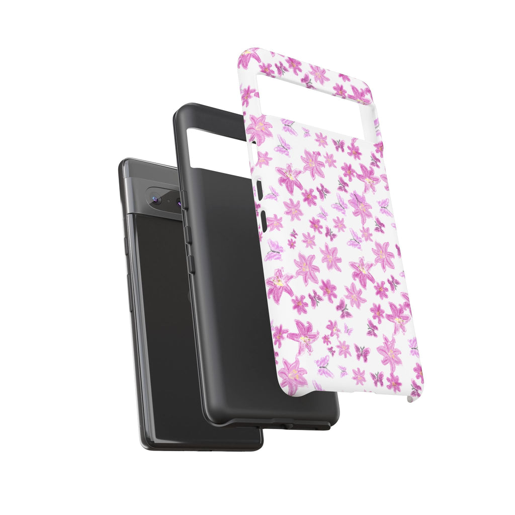 Pink Floral Pattern phone case | Tough Case