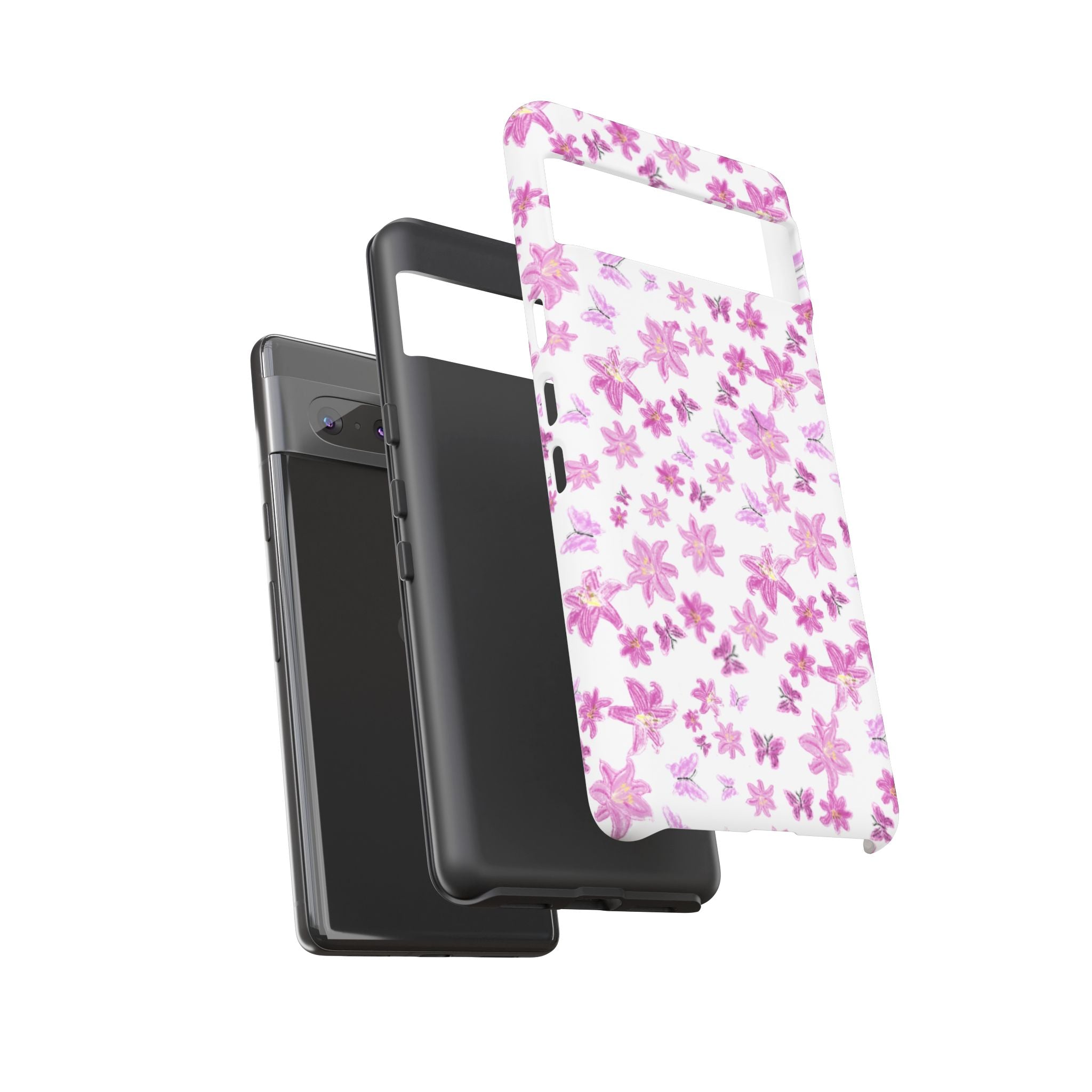 Pink Floral Pattern phone case | Tough Case