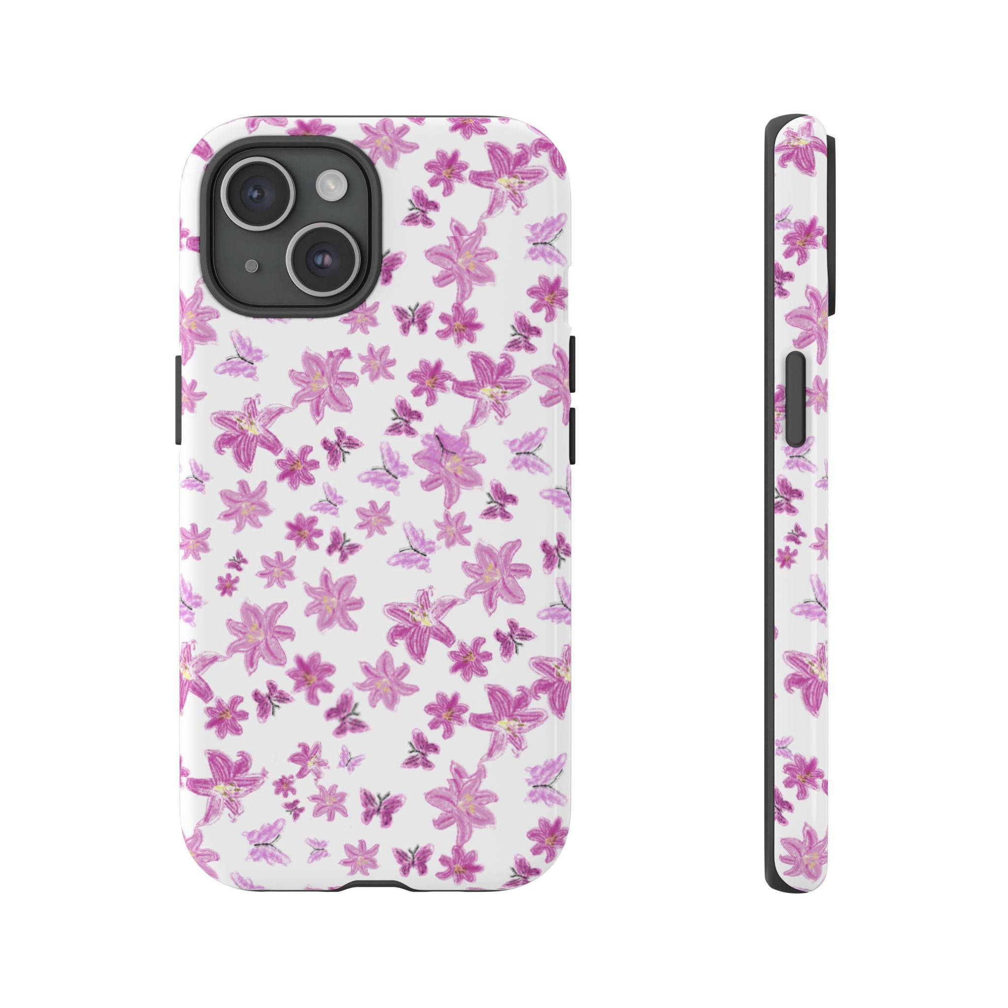 Pink Floral Pattern phone case | Tough Case