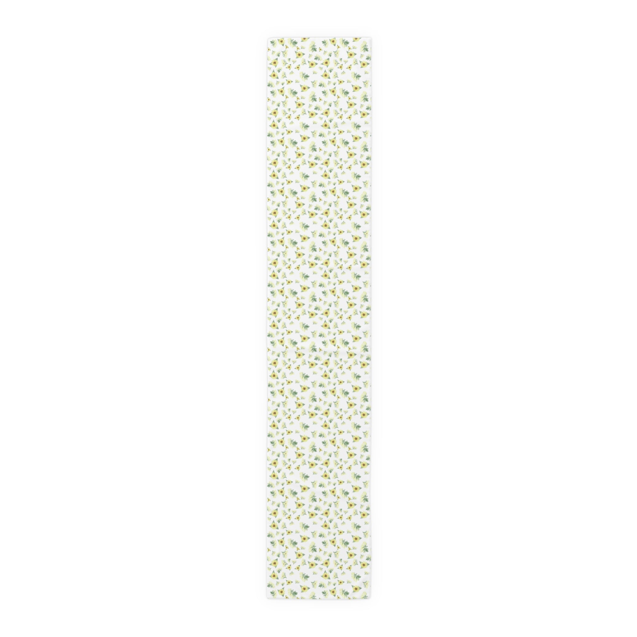 Yellow Sunflower Pattern Table Runner | Floral Table Runner