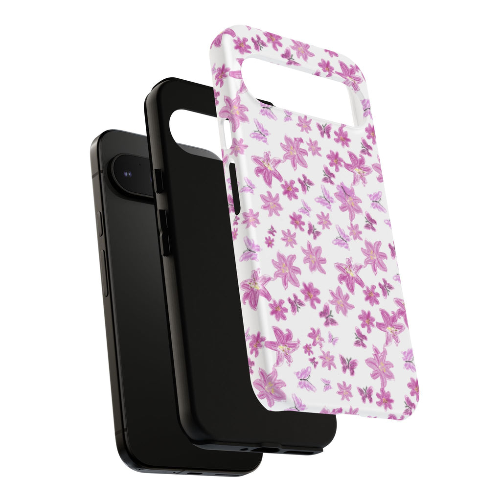 Pink Floral Pattern phone case | Tough Case