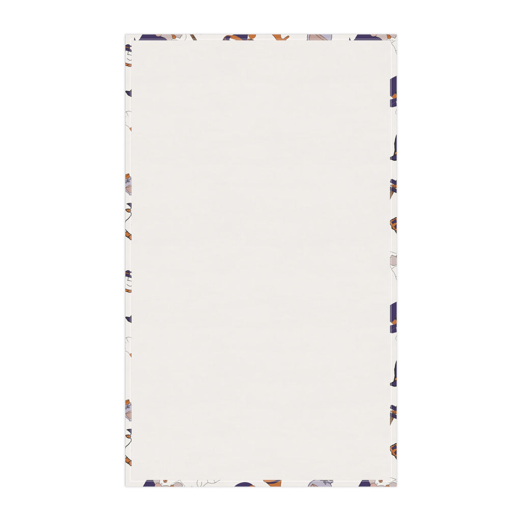 Halloween Ghosts and Witches Tea Towel | Cotton Poly Kitchen Towel