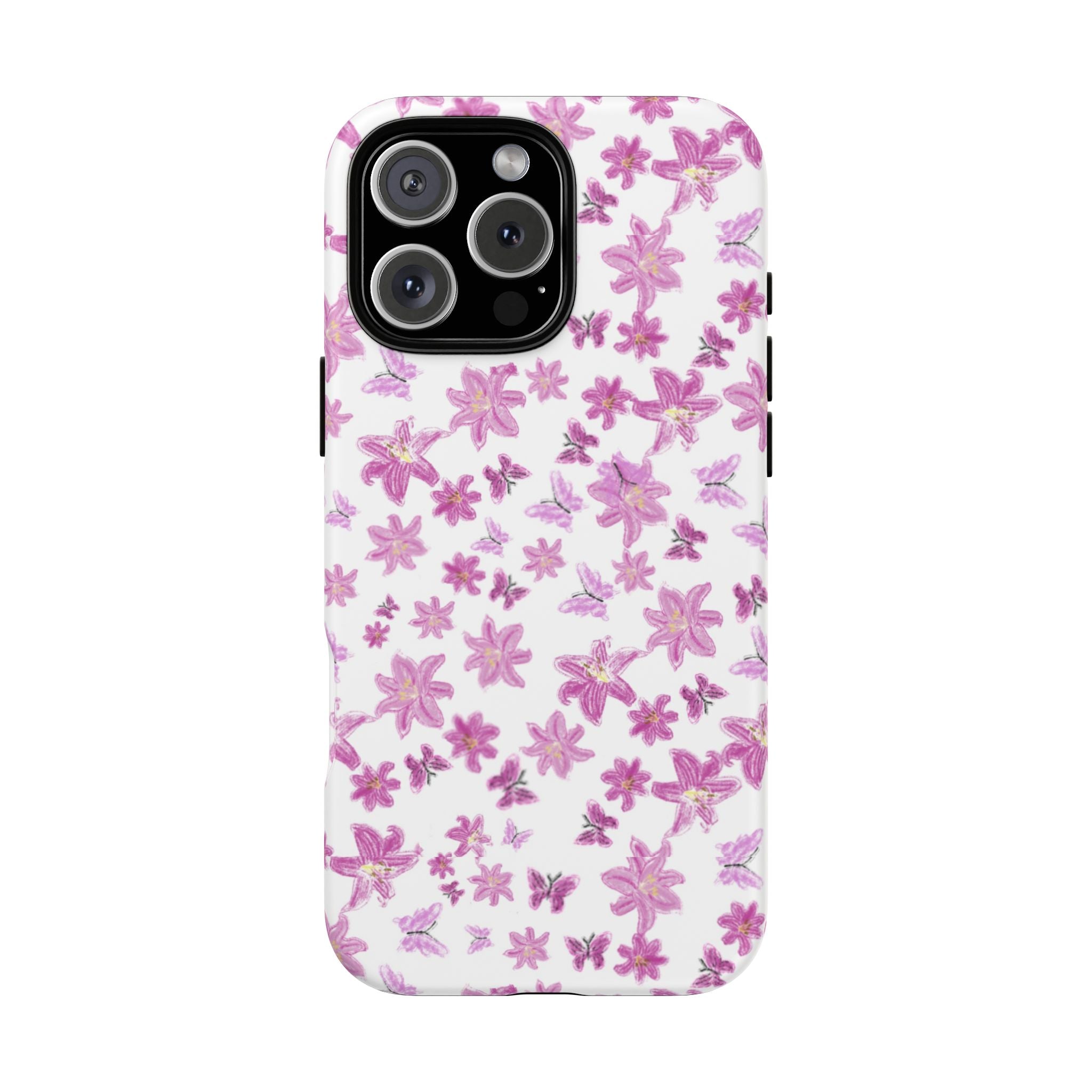 Pink Floral Pattern phone case | Tough Case