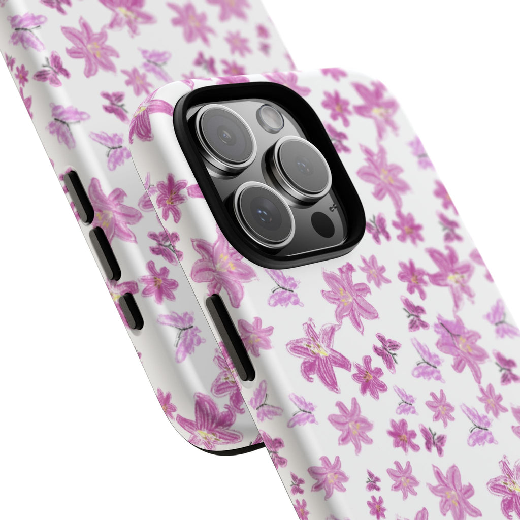 Pink Floral Pattern phone case | Tough Case