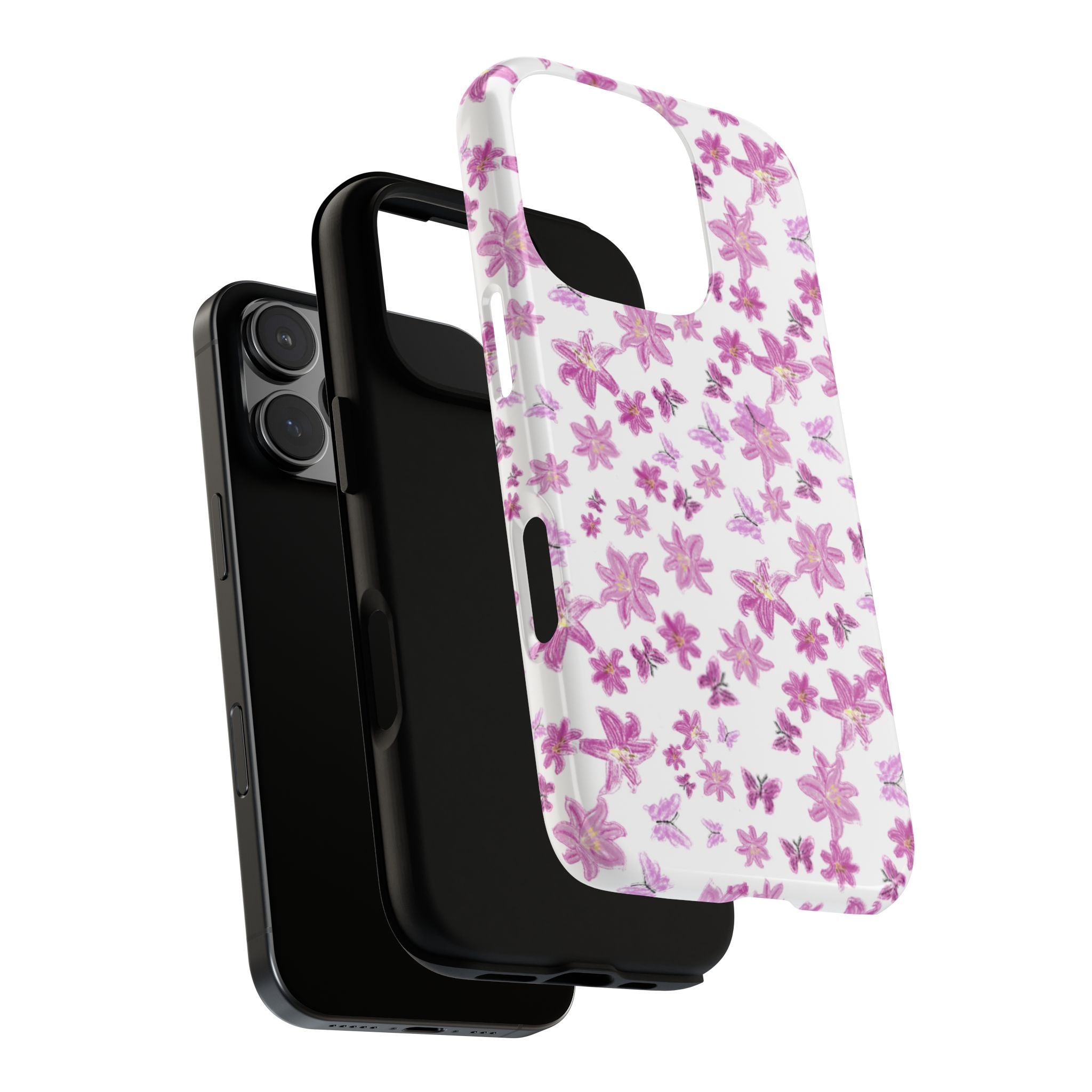 Pink Floral Pattern phone case | Tough Case