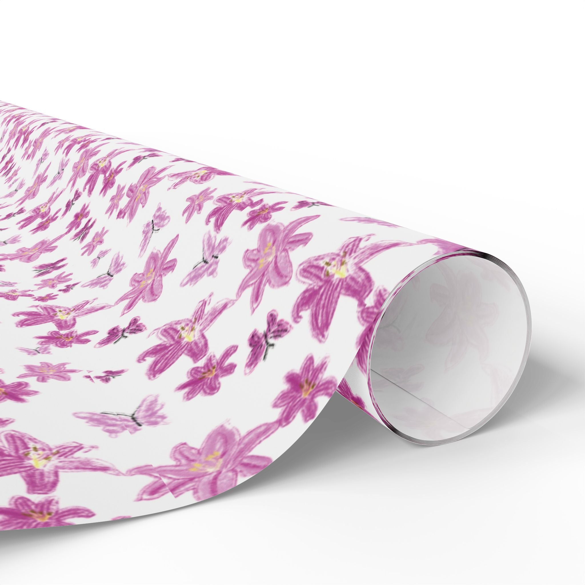 Flowers and Butterfly Wrapping Papers