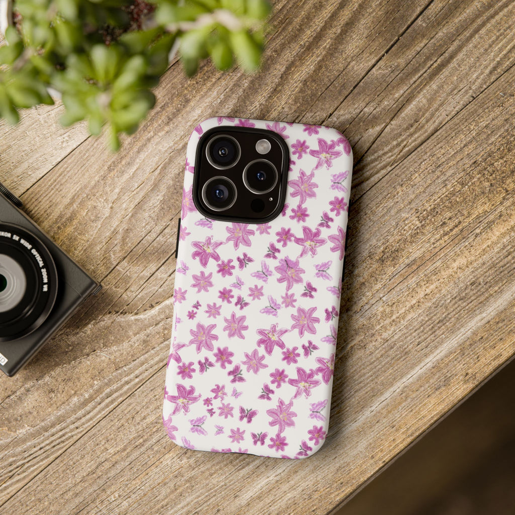 Pink Floral Pattern phone case | Tough Case