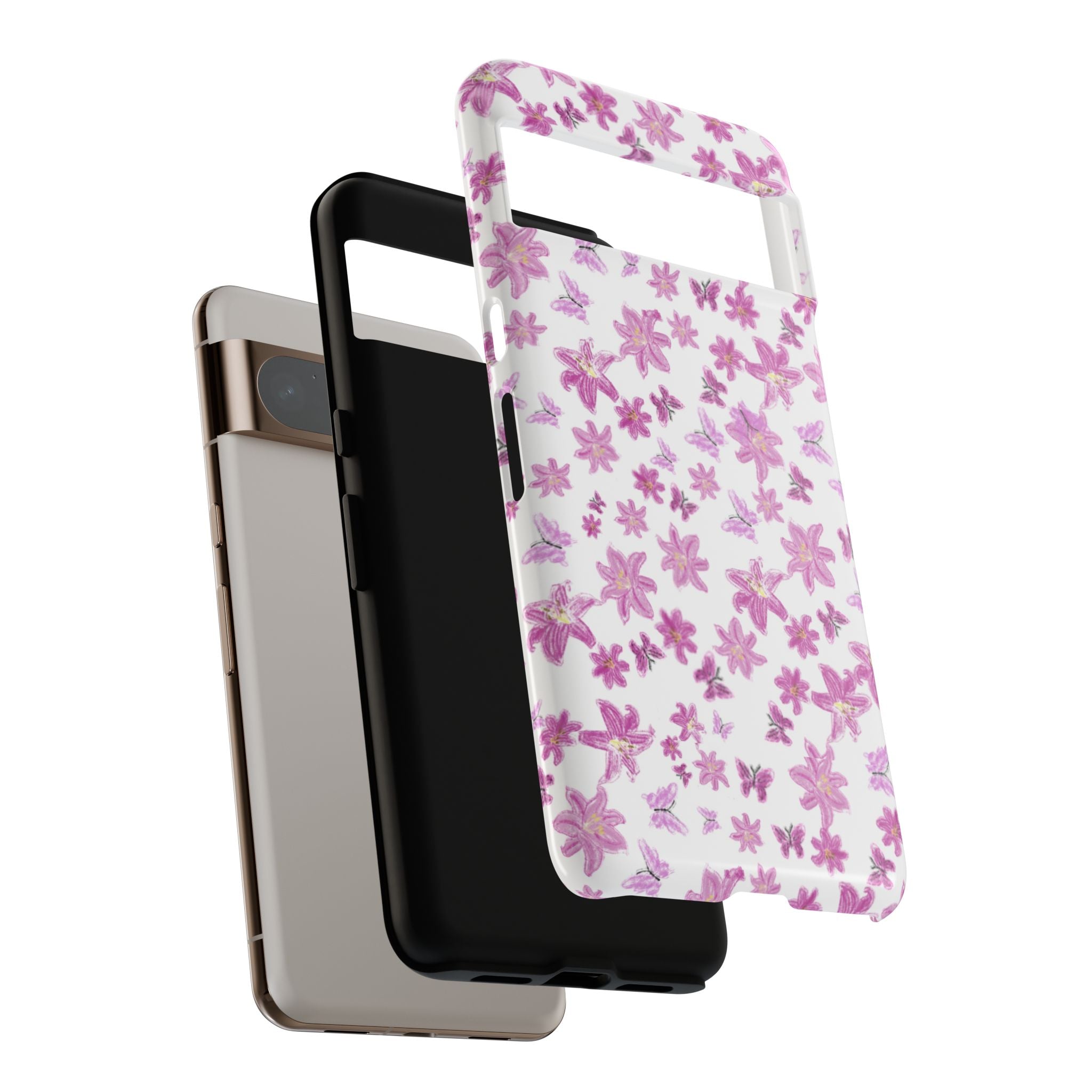 Pink Floral Pattern phone case | Tough Case