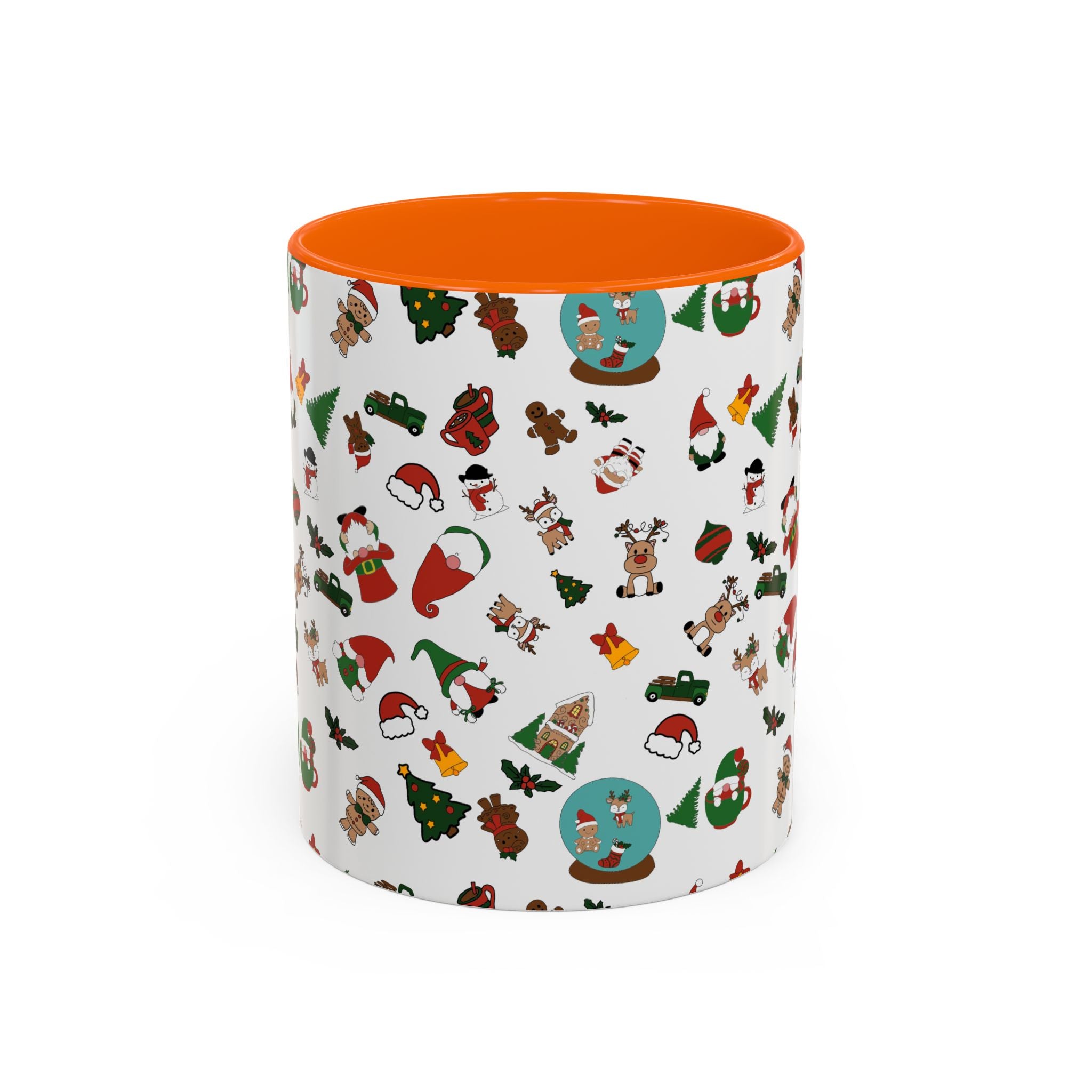 Christmas Icons Pattern Mug | Accent Coffee Mug 11oz 15oz
