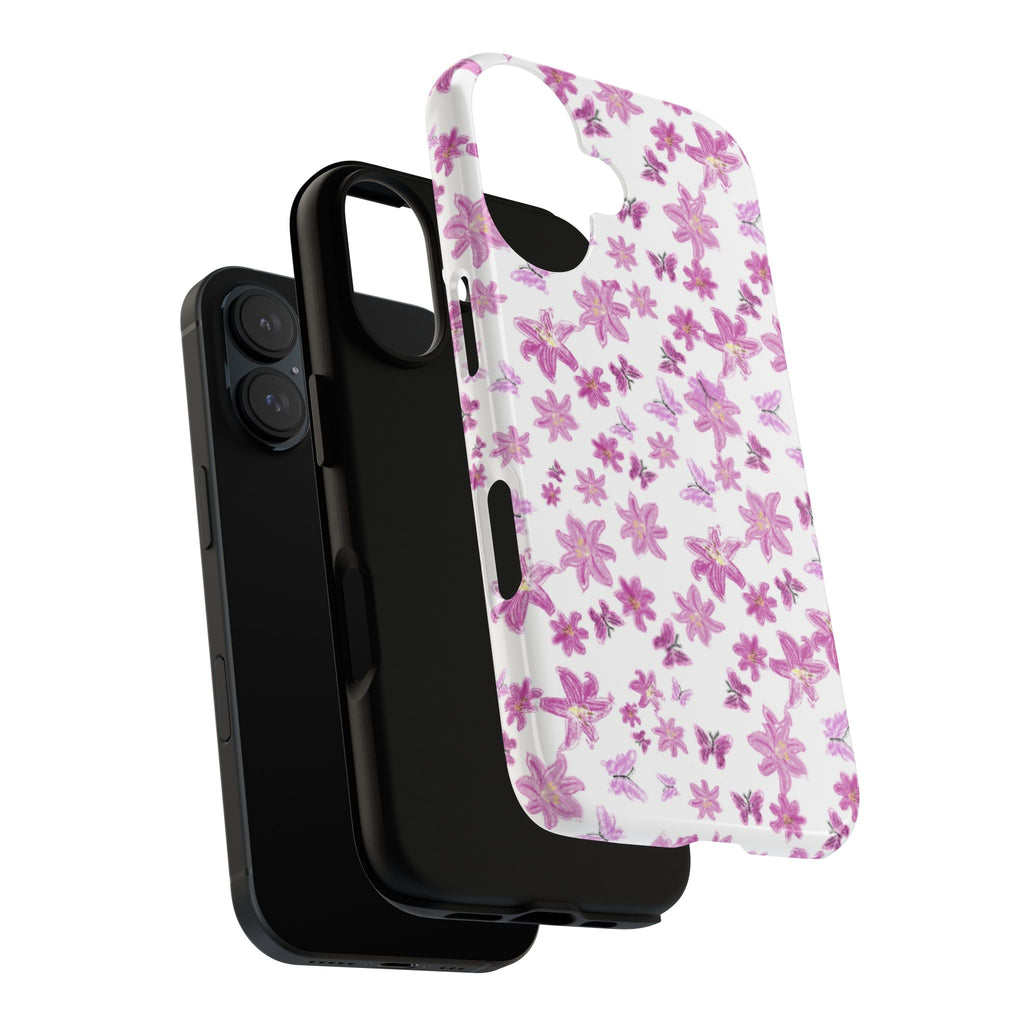 Pink Floral Pattern phone case | Tough Case