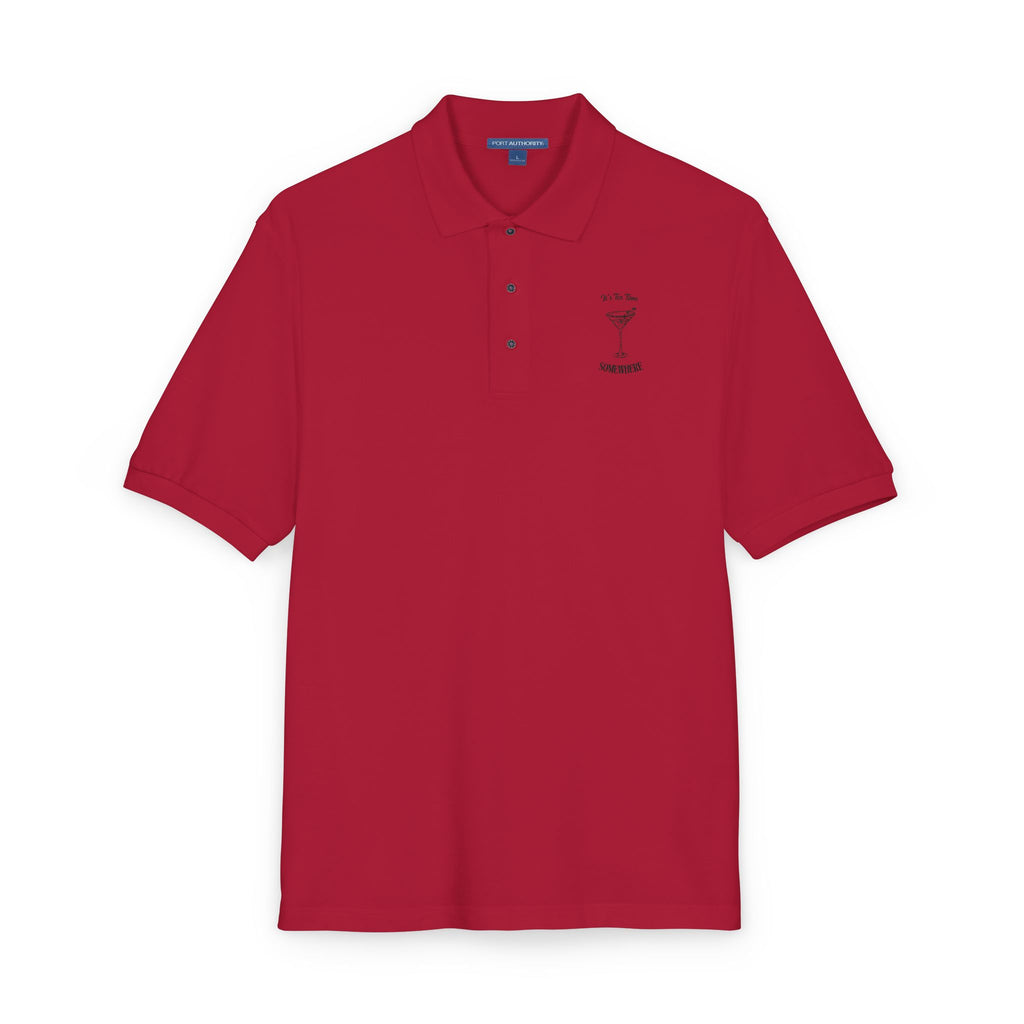 It's Tee Time Some where - Unisex Polo Shirt (Embroidery)