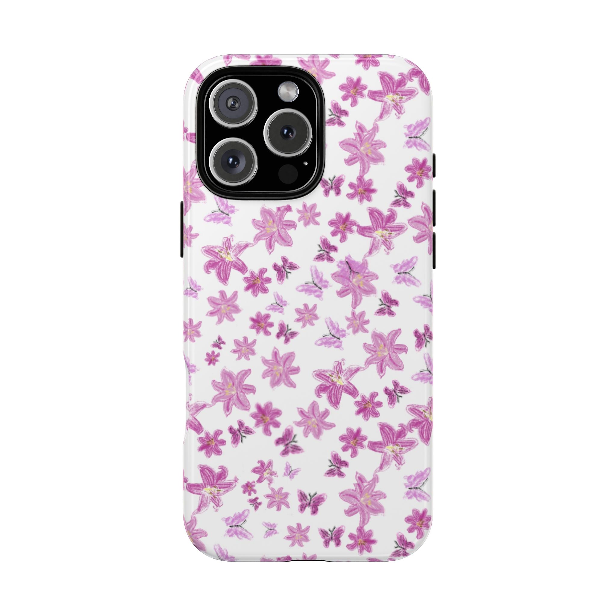 Pink Floral Pattern phone case | Tough Case