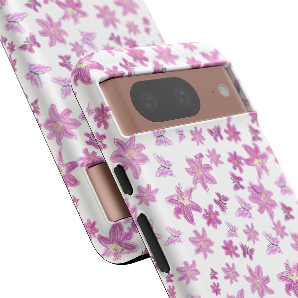 Pink Floral Pattern phone case | Tough Case