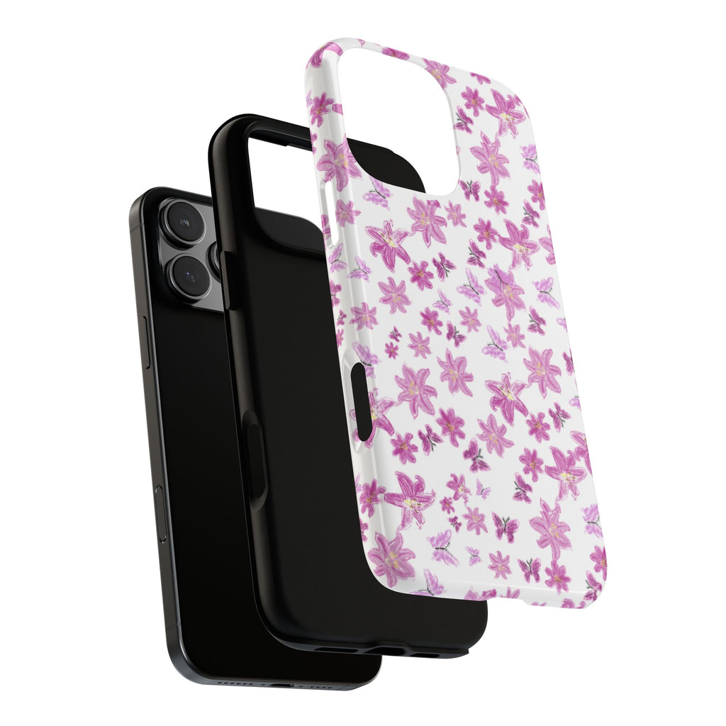 Pink Floral Pattern phone case | Tough Case