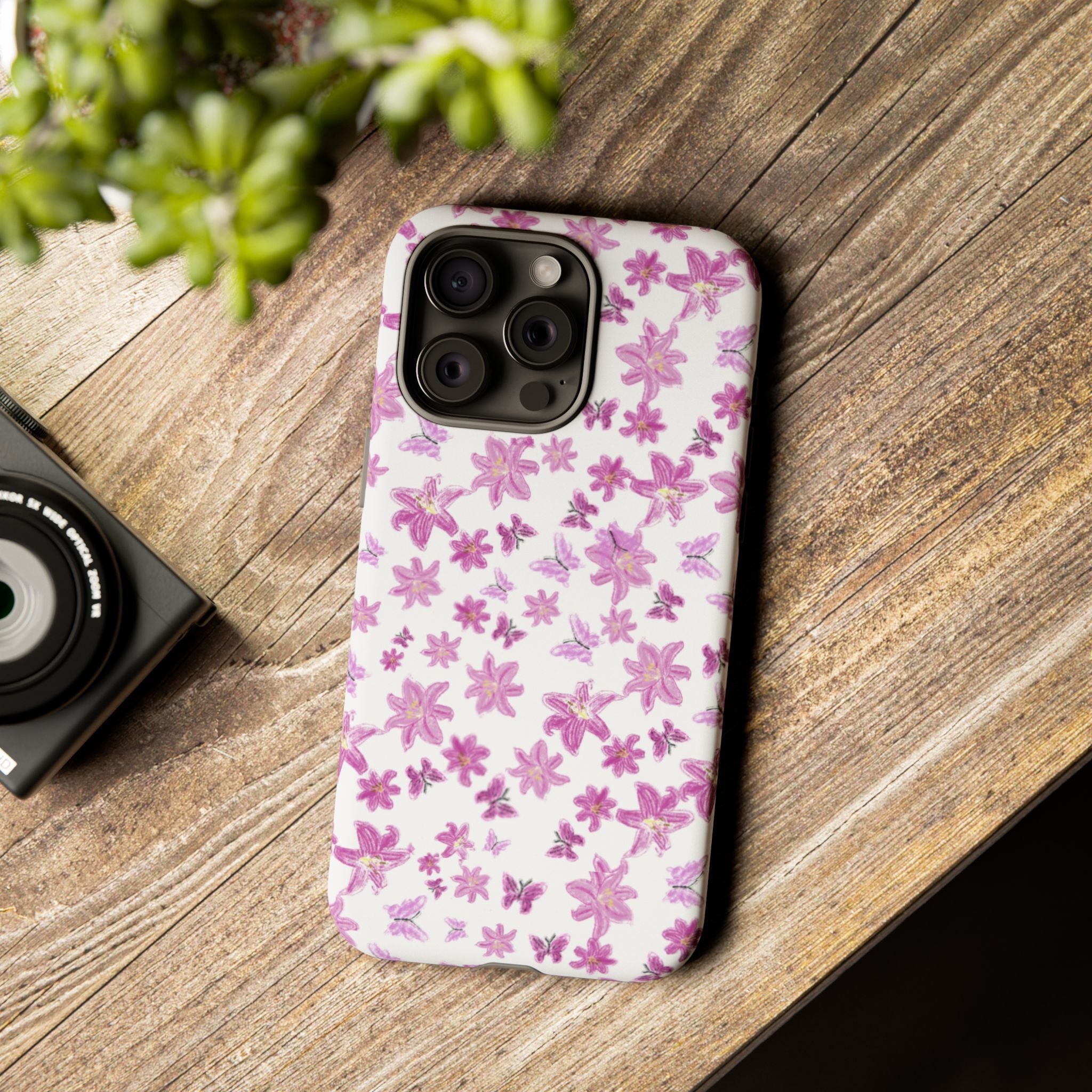 Pink Floral Pattern phone case | Tough Case