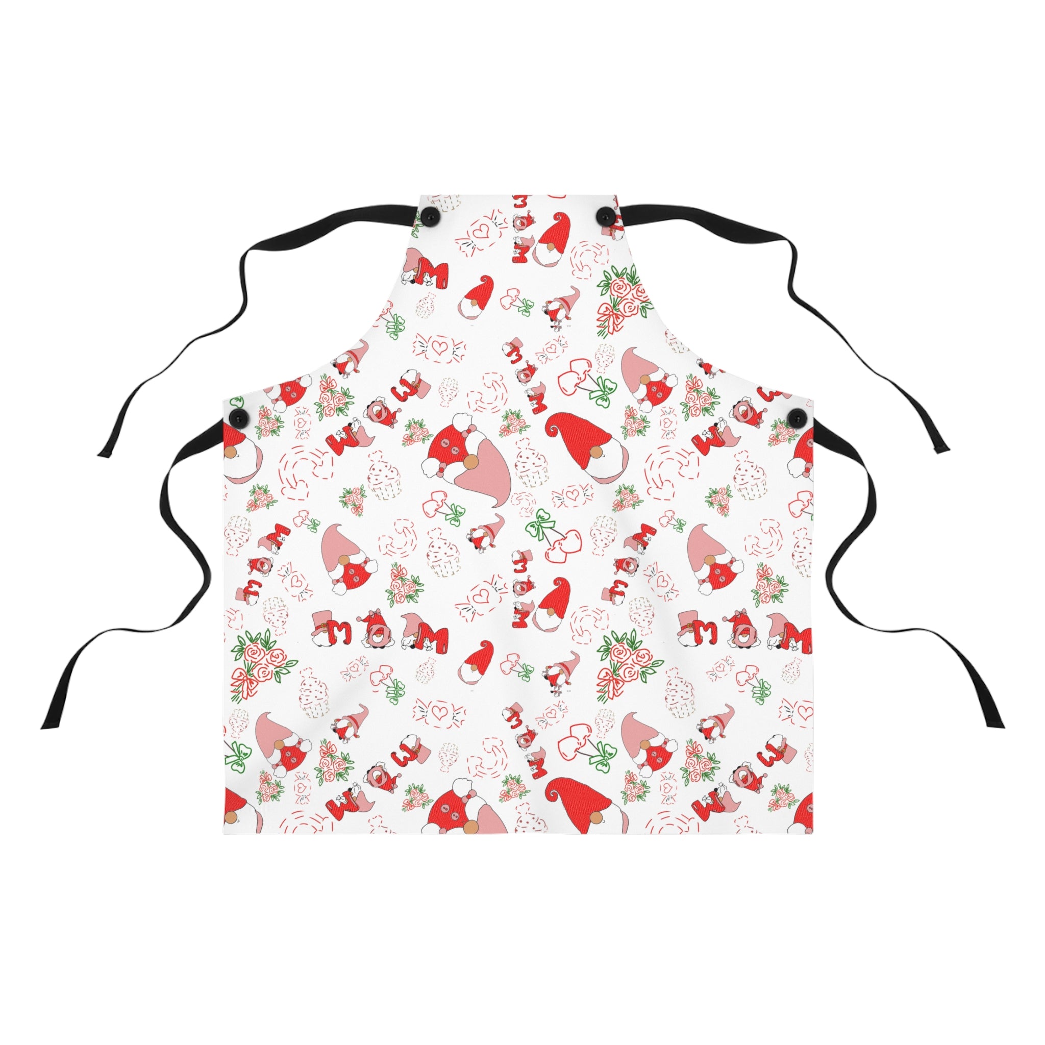 Mothers Day Gnome Pattern Apron