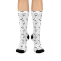 It's Tee time somewhere - Martini Glass Pattern Cushioned Crew Socks | Cocktail Repeat Design