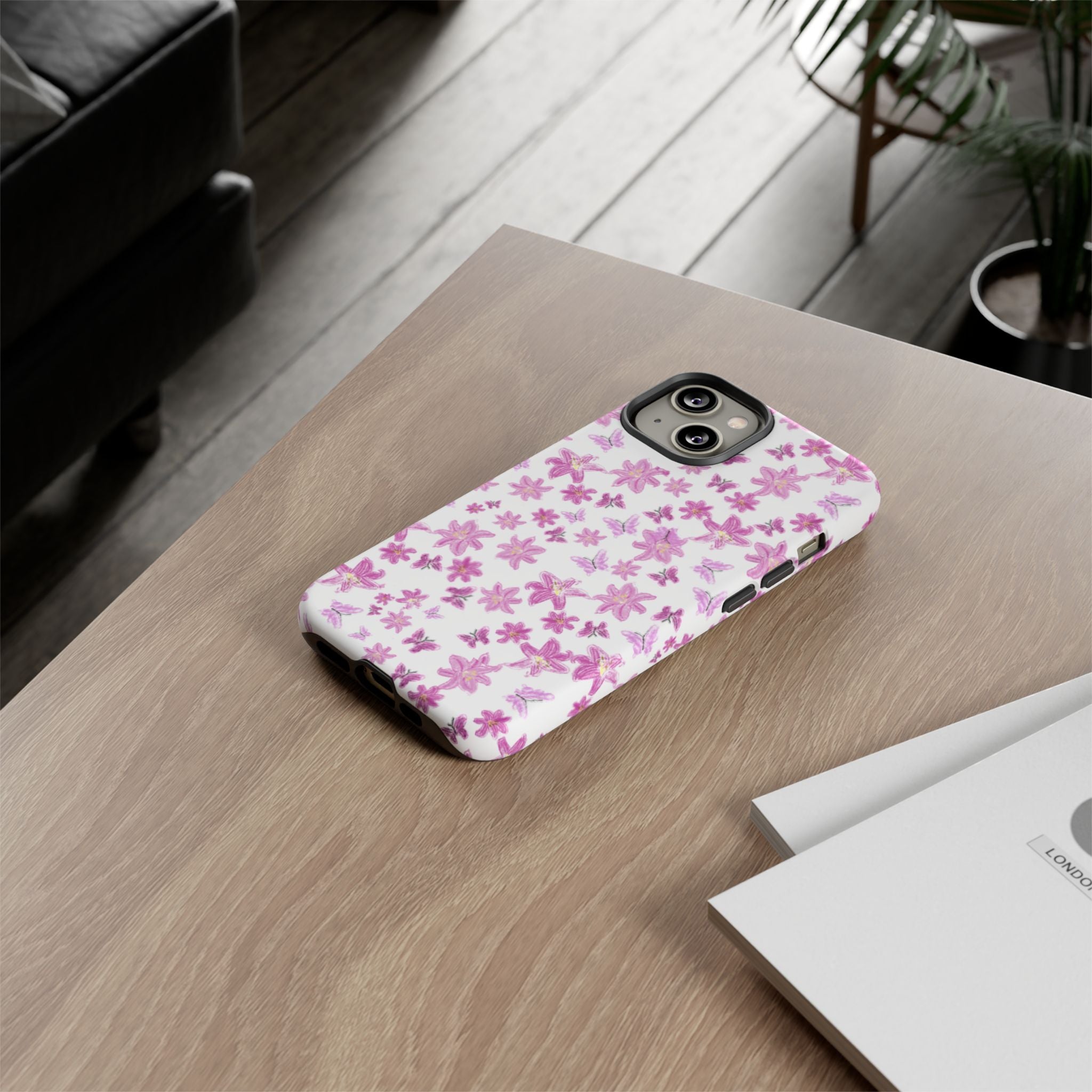 Pink Floral Pattern phone case | Tough Case