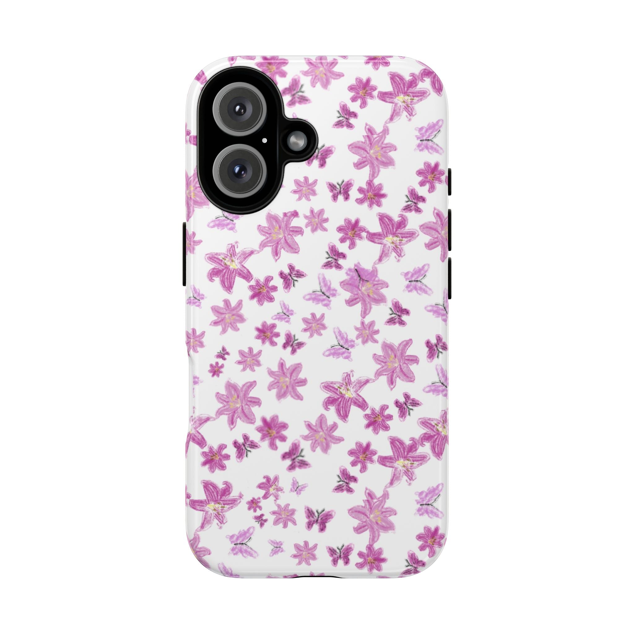 Pink Floral Pattern phone case | Tough Case