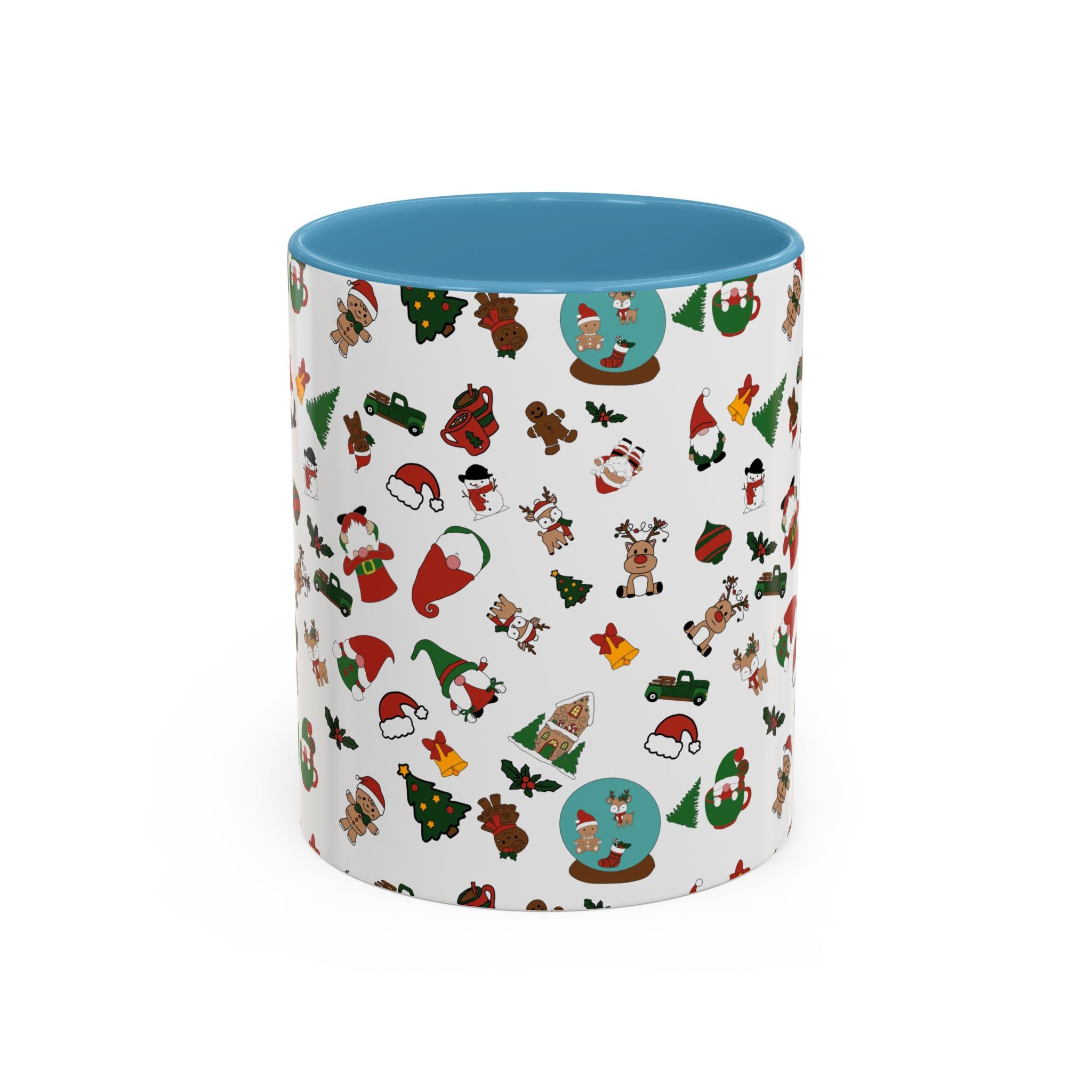 Christmas Icons Pattern Mug | Accent Coffee Mug 11oz 15oz