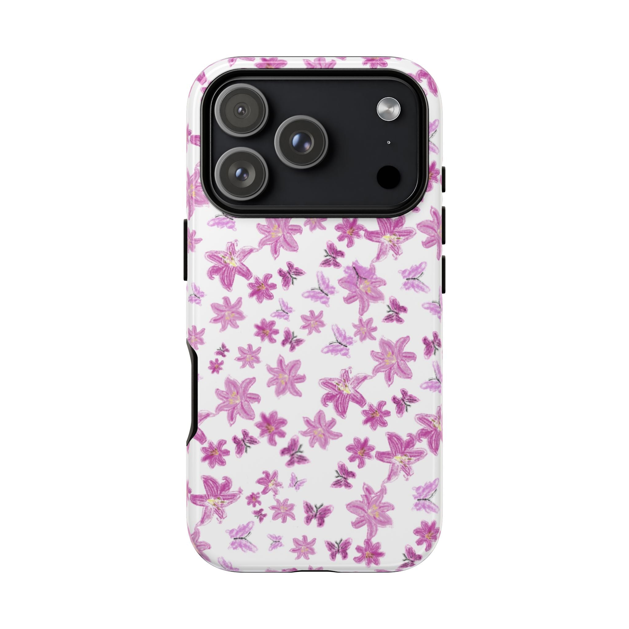 Pink Floral Pattern phone case | Tough Case